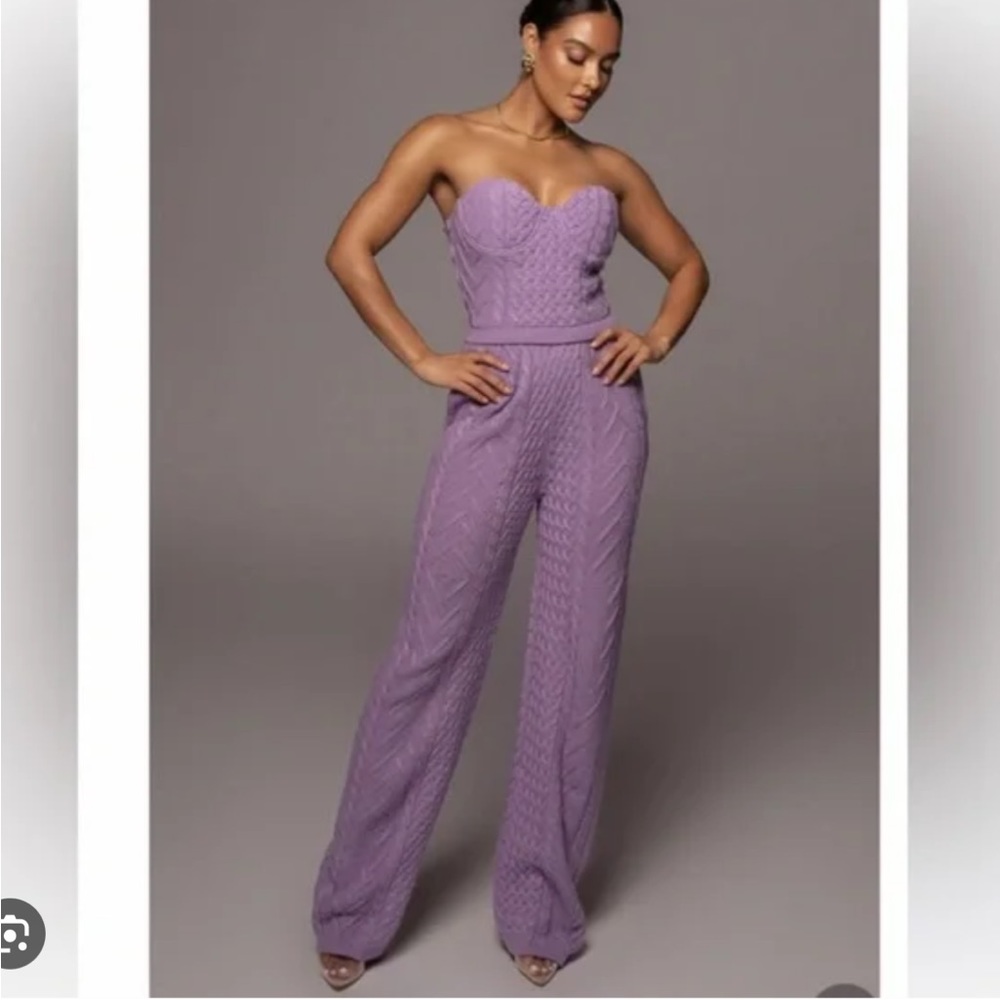NWT knit Elvina Sweater SET pant (tall girl friendly) & Davina Bustier Top